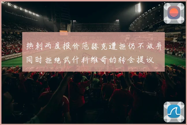 热刺两度报价范赫克遭拒仍不放弃同时拒绝武什科维奇的转会提议